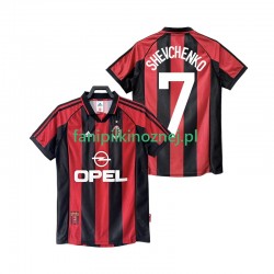 Koszulka AC Milan SHEVCHENKO 7 Retro 1998 1999 Domowa Krótkie Rękawy ,Męska