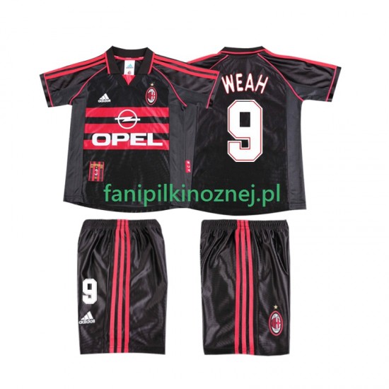 Koszulka AC Milan WEAH 9 Retro 1998 1999 Trzeci Krótkie Rękawy ,Dziecięca