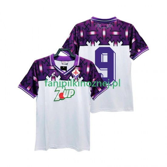 Koszulka Fiorentina 9 1992 1993 Retro Wyjazdowa Krótkie Rękawy ,Męska