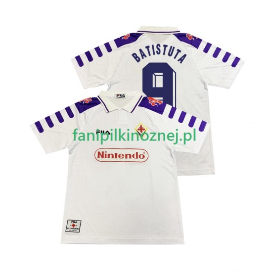 Koszulka Fiorentina BASTUTA 9 Retro 1998 1999 Wyjazdowa Krótkie Rękawy ,Męska