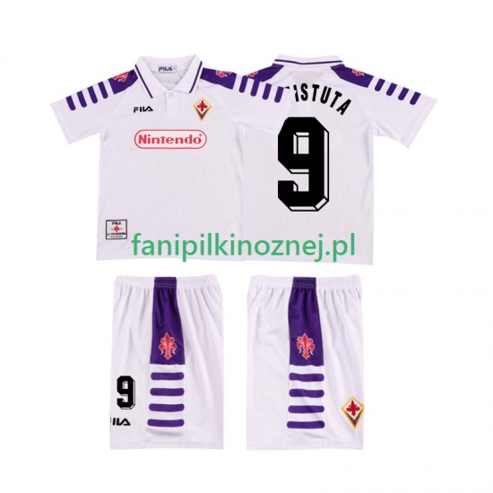 Koszulka Fiorentina BASTUTA 9 Retro 1998 1999 Wyjazdowa Krótkie Rękawy ,Dziecięca