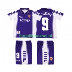 Koszulka Fiorentina BASTUTA 9 2000 Retro 1999 Domowa Krótkie Rękawy ,Dziecięca