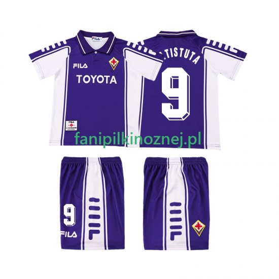 Koszulka Fiorentina BASTUTA 9 2000 Retro 1999 Domowa Krótkie Rękawy ,Dziecięca
