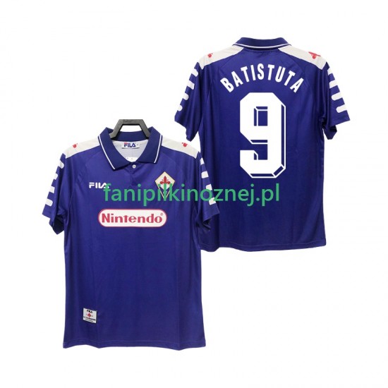 Koszulka Fiorentina BASTUTA 9 Retro 1998 1999 Domowa Krótkie Rękawy ,Męska