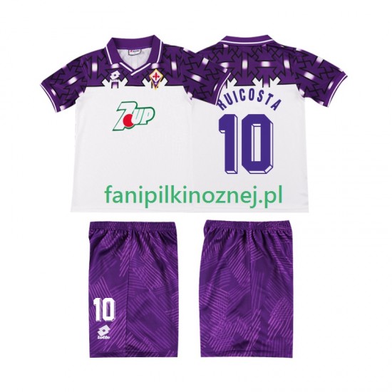 Koszulka Fiorentina RUI COSTA 10 1992 1993 Retro Wyjazdowa Krótkie Rękawy ,Dziecięca