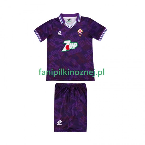 Koszulka Fiorentina 1992 1993 Retro Domowa Krótkie Rękawy ,Dziecięca
