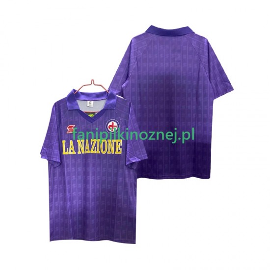 Koszulka Fiorentina 1989 1990 Retro Domowa Krótkie Rękawy ,Męska