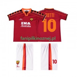 Koszulka AS Roma TOTTI 10 Retro 1998 1999 Domowa Krótkie Rękawy ,Dziecięca