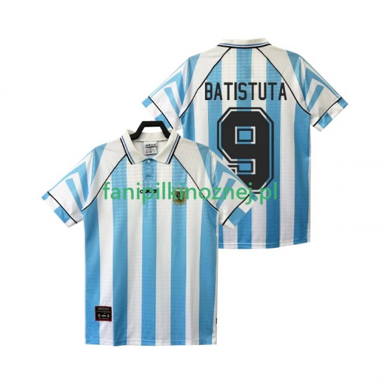 Koszulka Reprezentacji Argentyny BATISTUTA 9 1996 1997 Retro Domowa Krótkie Rękawy ,Męska