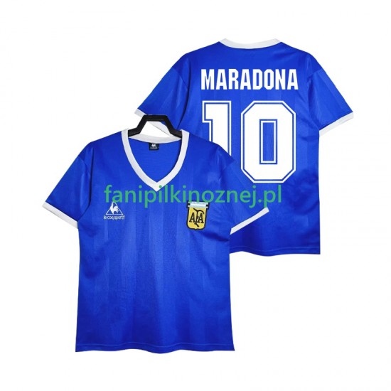 Koszulka Reprezentacji Argentyny MARADONA 10 1986 Retro Wyjazdowa Krótkie Rękawy ,Męska