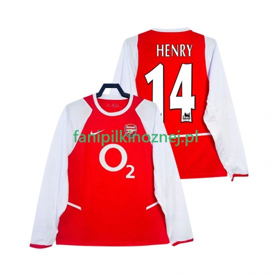 Koszulka Arsenal Henry 14 2003 Retro 2002 Domowa Długie Rękawy ,Męska