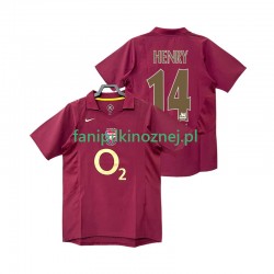 Koszulka Arsenal Henry 14 2005 Retro 2006 Domowa Krótkie Rękawy ,Męska
