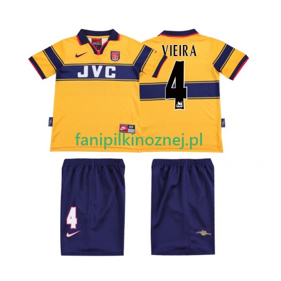 Koszulka Arsenal VIEIRA 4 1997 Retro 1999 Wyjazdowa Krótkie Rękawy ,Dziecięca