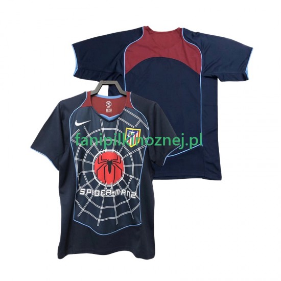 Koszulka Atlético Madryt 2005 Retro 2004 Wyjazdowa Krótkie Rękawy ,Męska