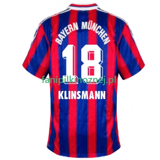 Koszulka Bayern Monachium Klinsmann 18 1995 1997 Retro Domowa Krótkie Rękawy ,Męska