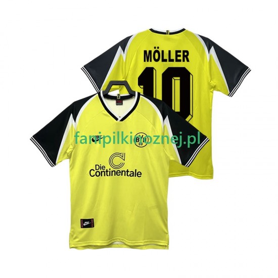 Koszulka Borussia Dortmund Moller 10 1995 1996 Retro Domowa Krótkie Rękawy ,Męska