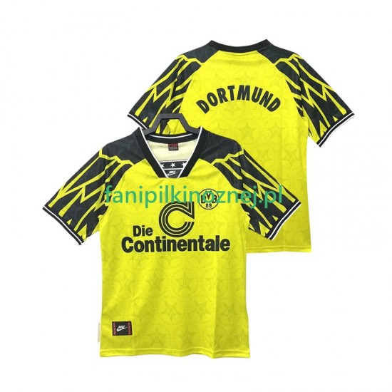 Koszulka Borussia Dortmund 1995 Retro 1994 Domowa Krótkie Rękawy ,Męska