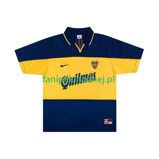 Koszulka CA Boca Juniors 2000 Retro 1999 Domowa Krótkie Rękawy ,Męska