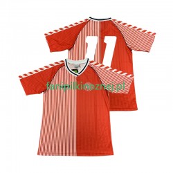 Koszulka Reprezentacji Danii 11 1986 Retro Domowa Krótkie Rękawy ,Męska Koszulka Reprezentacji Danii 11 1986 Retro Domowa Krótkie Rękawy ,Męska