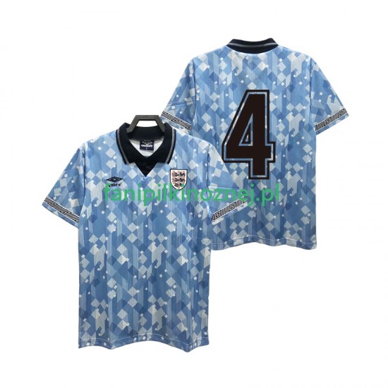 Koszulka Reprezentacji Anglii 4 1990 Retro Trzeci Krótkie Rękawy ,Męska