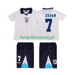 Koszulka Reprezentacji Anglii Beckham 7 1996 Retro Domowa Krótkie Rękawy ,Dziecięca
