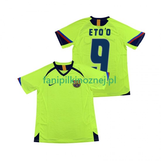 Koszulka FC Barcelona ETOO 9 2005 Retro 2006 Wyjazdowa Krótkie Rękawy ,Męska