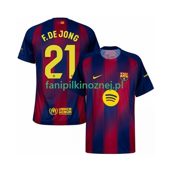Koszulka FC Barcelona Frenkie de Jong 21 2025-2026 Domowa Krótkie Rękawy ,Męska