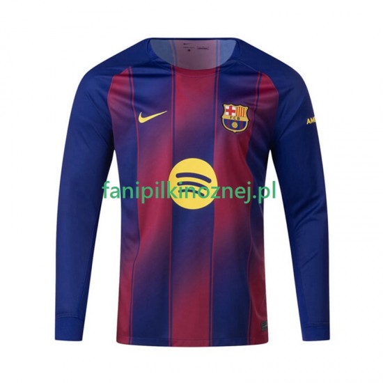 Koszulka FC Barcelona 2025-2026 Domowa Długie Rękawy ,Męska