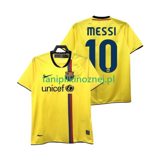 Koszulka FC Barcelona Lionel Messi 10 2009 Retro 2008 Wyjazdowa Krótkie Rękawy ,Męska