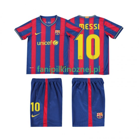 Koszulka FC Barcelona Lionel Messi 10 2009 Retro 2010 Domowa Krótkie Rękawy ,Dziecięca