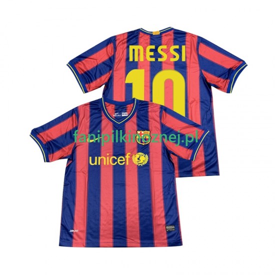 Koszulka FC Barcelona Lionel Messi 10 2009 Retro 2010 Domowa Krótkie Rękawy ,Męska