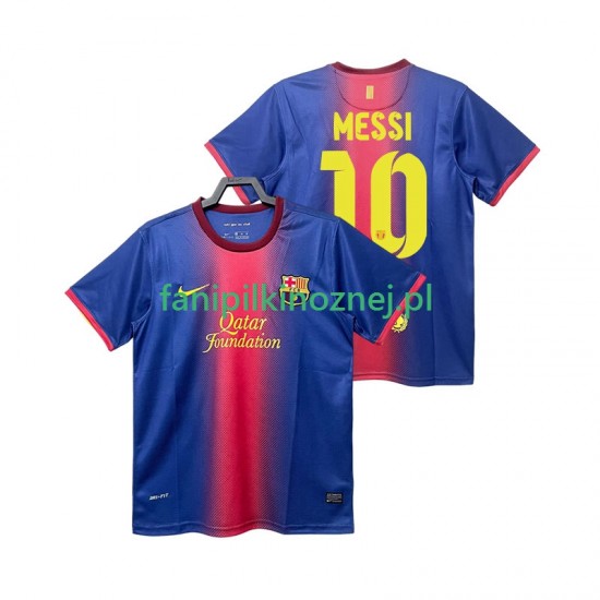 Koszulka FC Barcelona Lionel Messi 10 2012 2013 Retro Domowa Krótkie Rękawy ,Męska