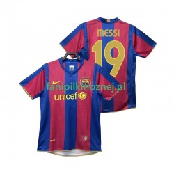 Koszulka FC Barcelona Lionel Messi 19 2007 Retro 2008 Domowa Krótkie Rękawy ,Męska
