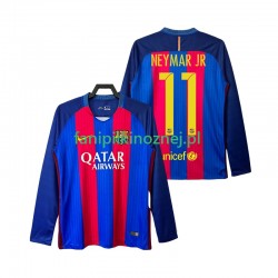 Koszulka FC Barcelona Neymar JR 11 2016 2017 Retro Domowa Długie Rękawy ,Męska