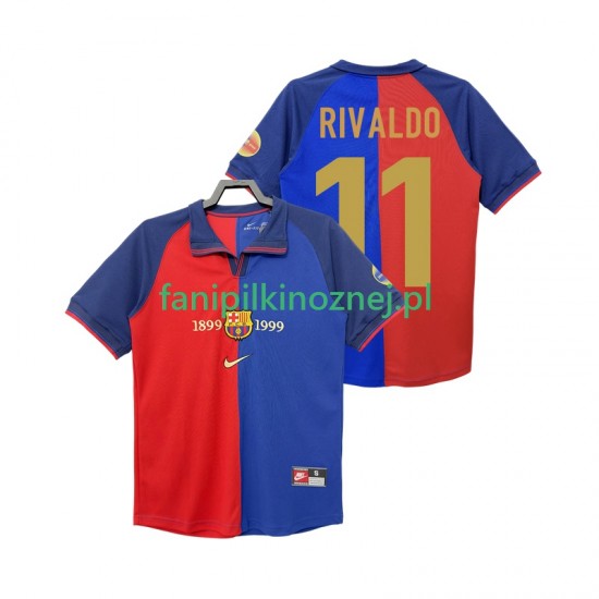 Koszulka FC Barcelona RIVALDO 11 1990 2000 Retro Domowa Krótkie Rękawy ,Męska