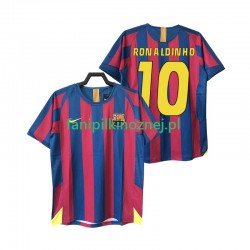 Koszulka FC Barcelona RONALDINHO 10 2005 Retro 2006 Domowa Krótkie Rękawy ,Męska
