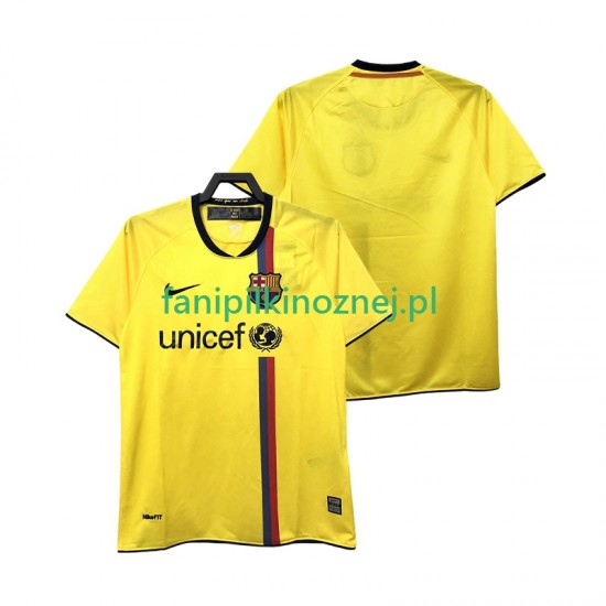 Koszulka FC Barcelona 2009 Retro 2008 Wyjazdowa Krótkie Rękawy ,Męska