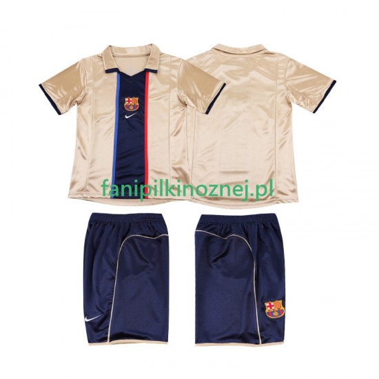 Koszulka FC Barcelona 2001 Retro 2002 Wyjazdowa Krótkie Rękawy ,Dziecięca