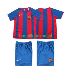 Koszulka FC Barcelona 2005 Retro 2004 Domowa Krótkie Rękawy ,Dziecięca