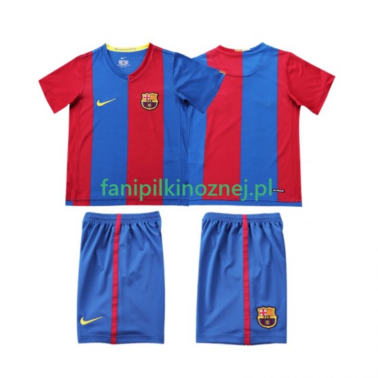 Koszulka FC Barcelona 2007 Retro 2006 Domowa Krótkie Rękawy ,Dziecięca