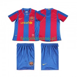 Koszulka FC Barcelona 2007 Retro 2008 Domowa Krótkie Rękawy ,Dziecięca