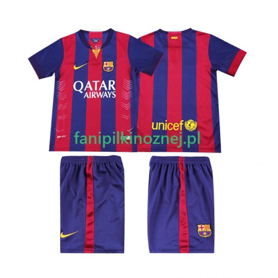 Koszulka FC Barcelona 2014 2015 Retro Domowa Krótkie Rękawy ,Dziecięca