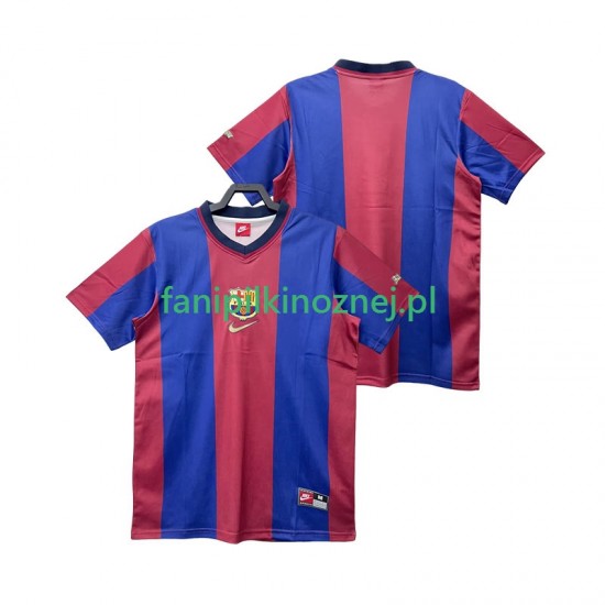 Koszulka FC Barcelona Retro 1998 1999 Domowa Krótkie Rękawy ,Męska