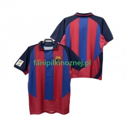 Koszulka FC Barcelona 2003 Retro 2004 Domowa Krótkie Rękawy ,Męska