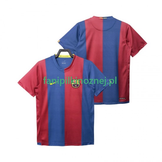 Koszulka FC Barcelona 2007 Retro 2006 Domowa Krótkie Rękawy ,Męska