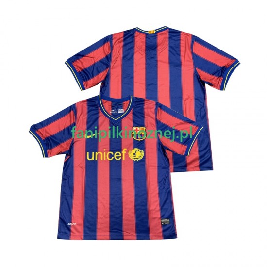 Koszulka FC Barcelona 2009 Retro 2010 Domowa Krótkie Rękawy ,Męska