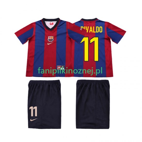 Koszulka FC Barcelona Ronaldo 11 Retro 1998 1999 Domowa Krótkie Rękawy ,Dziecięca