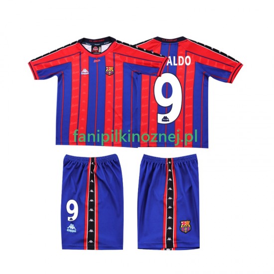 Koszulka FC Barcelona Ronaldo 9 1997 Retro 1998 Domowa Krótkie Rękawy ,Dziecięca