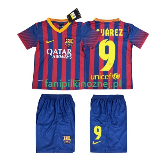 Koszulka FC Barcelona SUARZE 9 2013 2014 Retro Domowa Krótkie Rękawy ,Dziecięca
