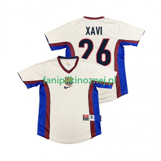 Koszulka FC Barcelona XAVI 26 Retro 1998 1999 Wyjazdowa Krótkie Rękawy ,Męska
